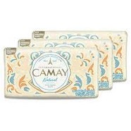 CAMAY NATURAL SOAP 125g X 3