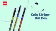 CELLO STRIKER BALL PEN -BLUE