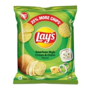 LAYS CREAM & ONION 28g