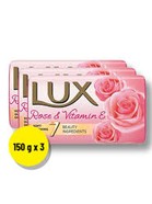 LUX ROSE EVEN-TONED GLOW SOAP 150g X 3