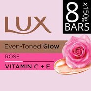 LUX ROSE EVEN-TONED GLOW SOAP 150g X 8