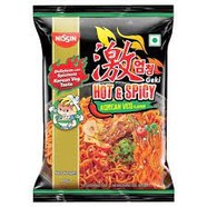 NISSIN HOT & SPICY KOREAN VEG NOODLES 80g