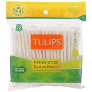 TULIPS PAPER STICK COTTON BUDS 100N